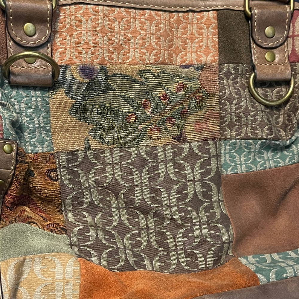 Fossil Patchwork Leather Shoulder Bag - image 7